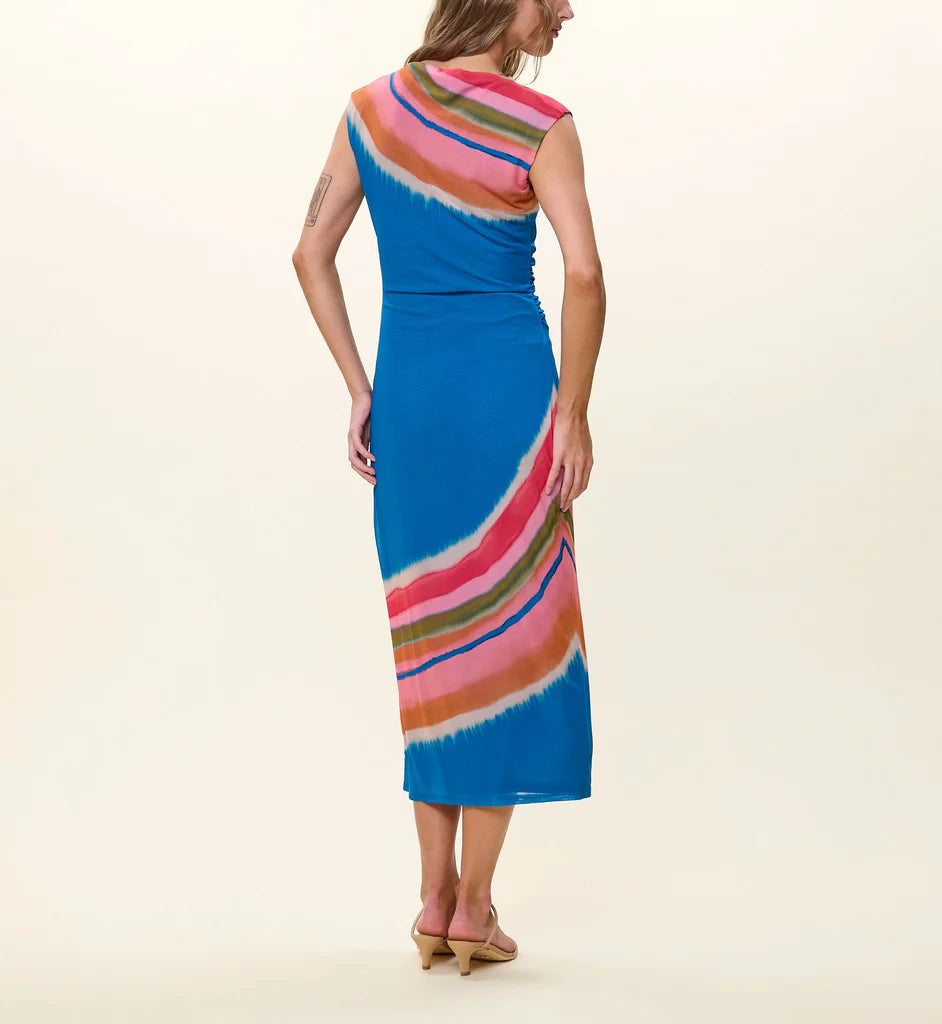 Cleobella Carrie Midi Dress  watercolor stripe