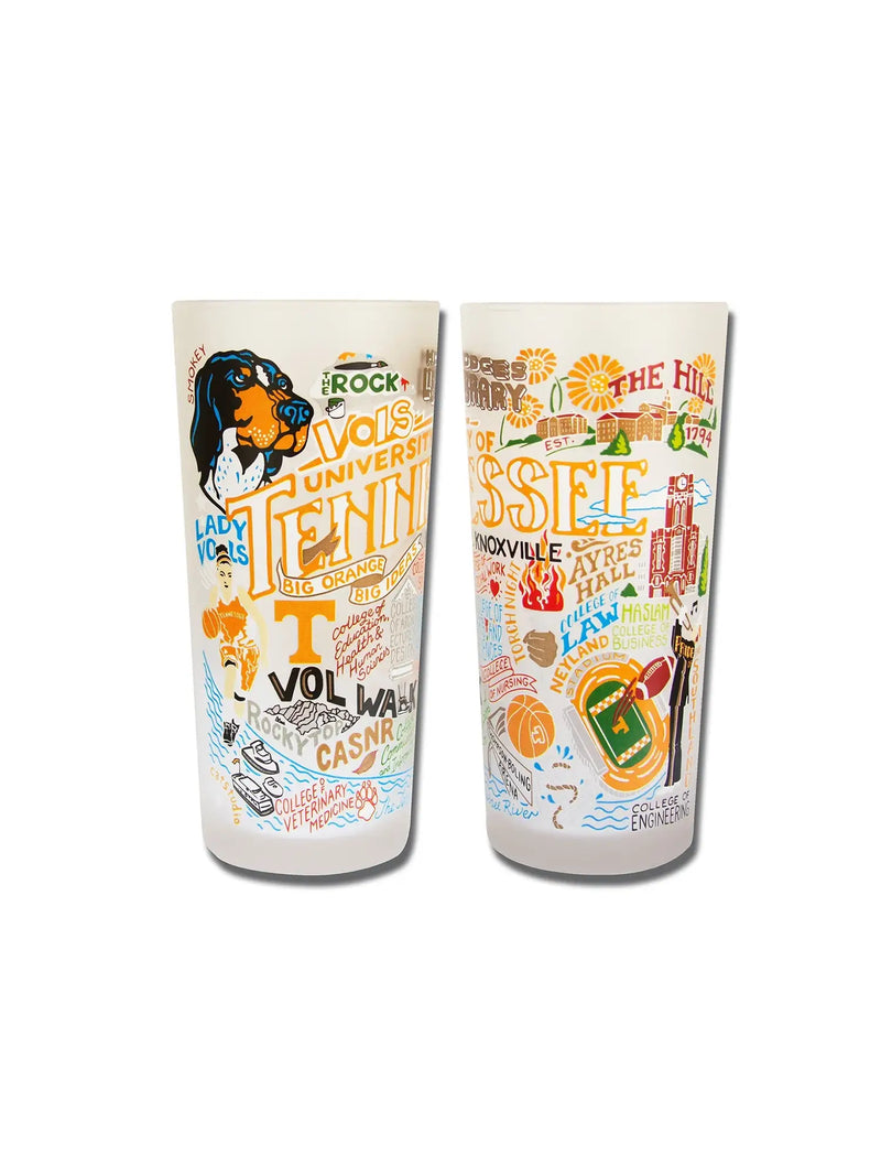Catstudio University of Tennessee Frosted Drinking Glass 15oz.