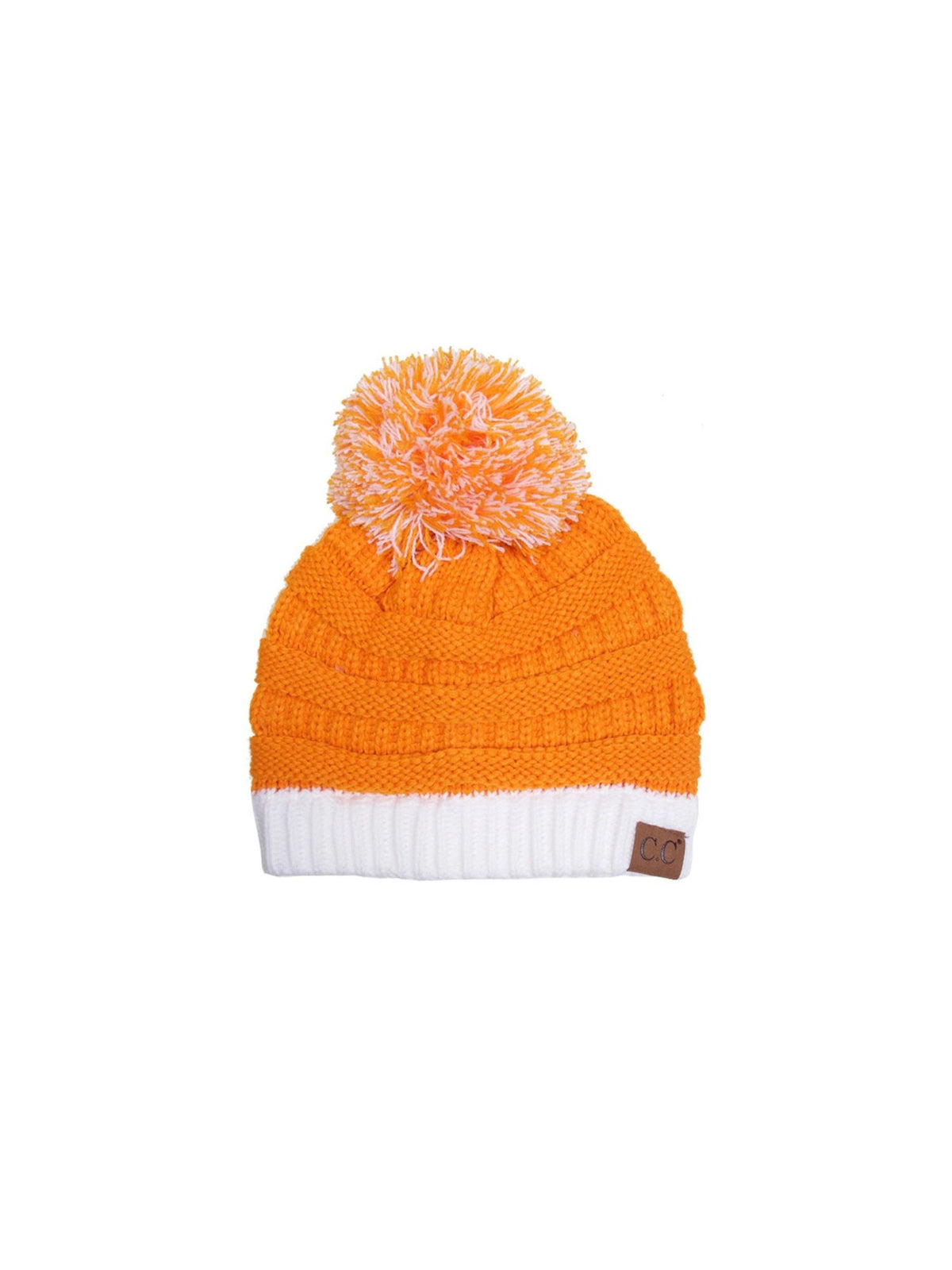 Tennessee Gameday Beanie in orange and white-front