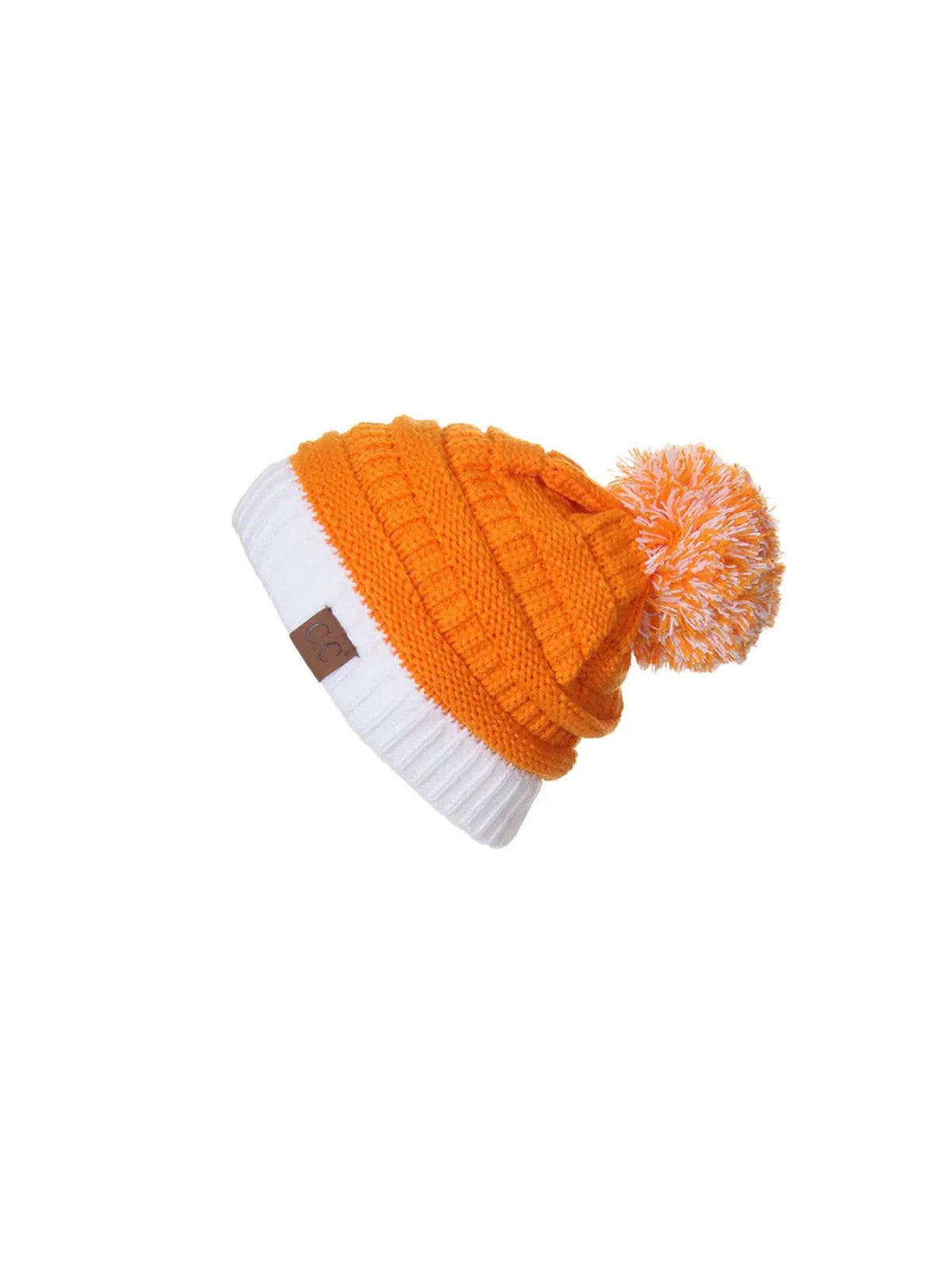 Tennessee Gameday Beanie in orange and white-side