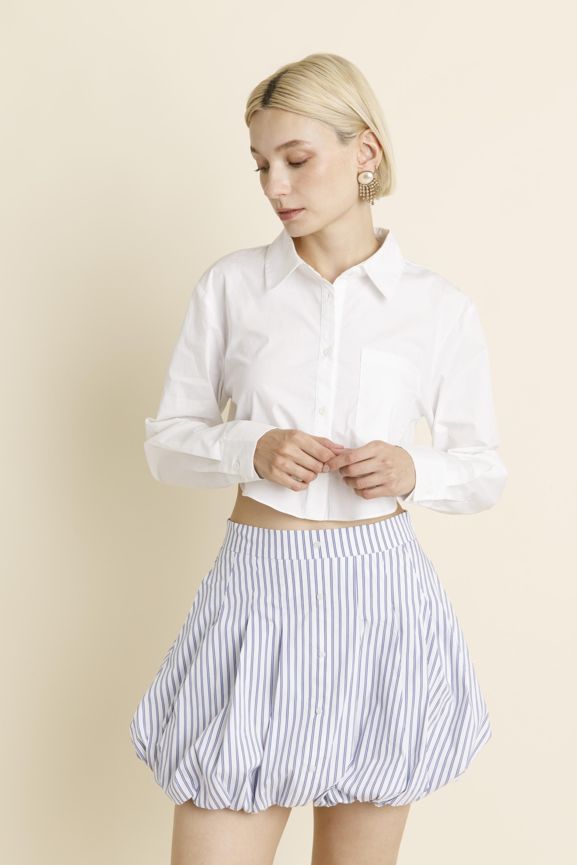 [OpenYy] BUBBLE HEM SKIRT /追跡付 OPEN YY Crinkled Bubble Hem Mini Skirt – Cycle Platform
