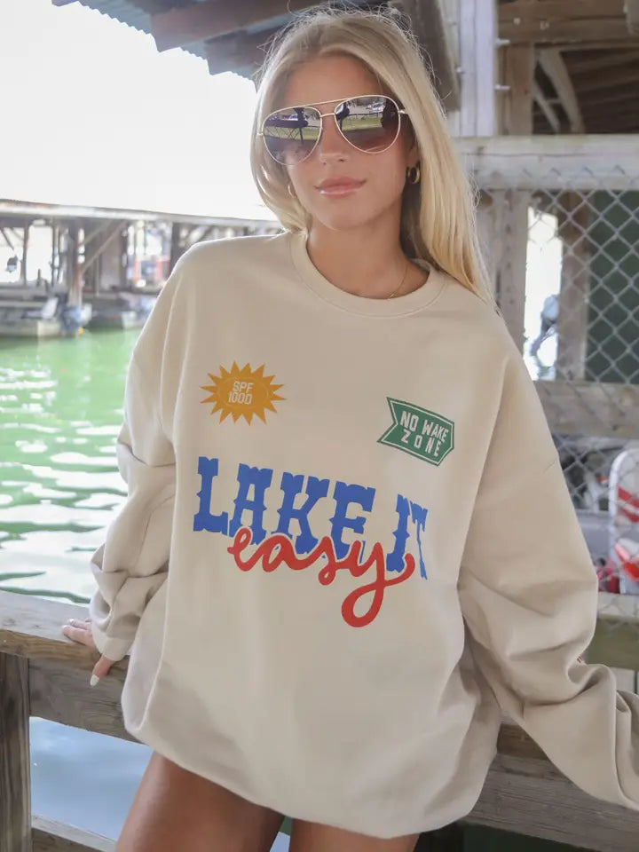 charlie southern lake it easy sweatshirt-front