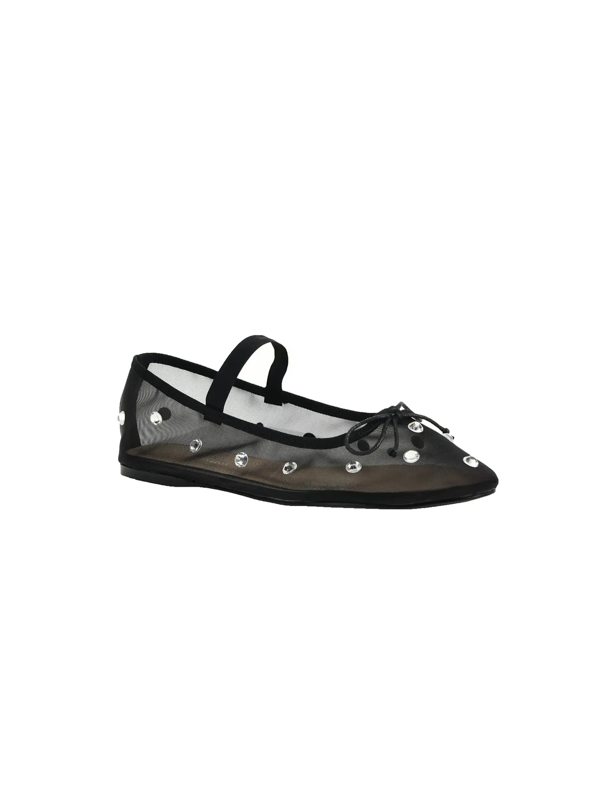 Chinese Laundry Adette Black Stone Mesh Ballet Flats