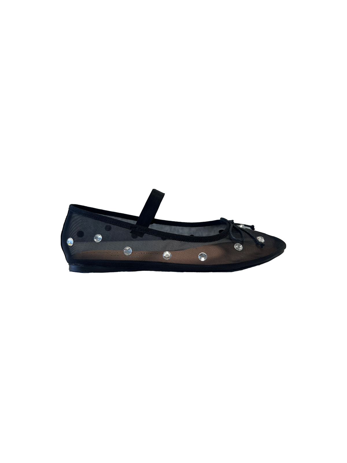 Chinese Laundry Adette Black Stone Mesh Ballet Flats