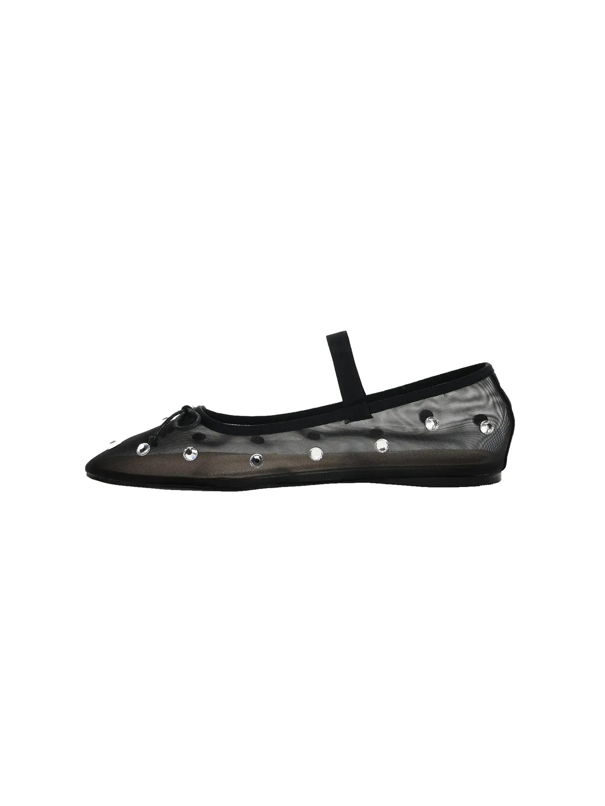 Chinese Laundry Adette Black Stone Mesh Ballet Flats