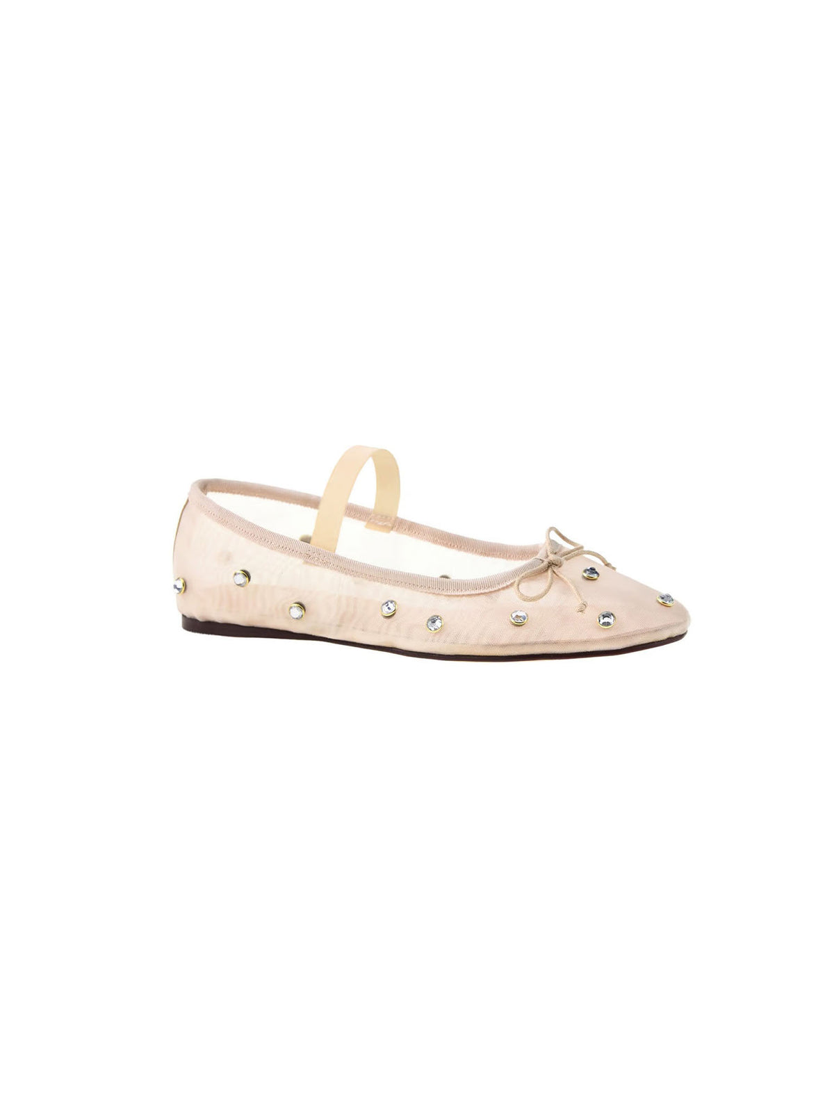 Chinese Laundry Adette Ivory Nude Stone Mesh Ballet Flats