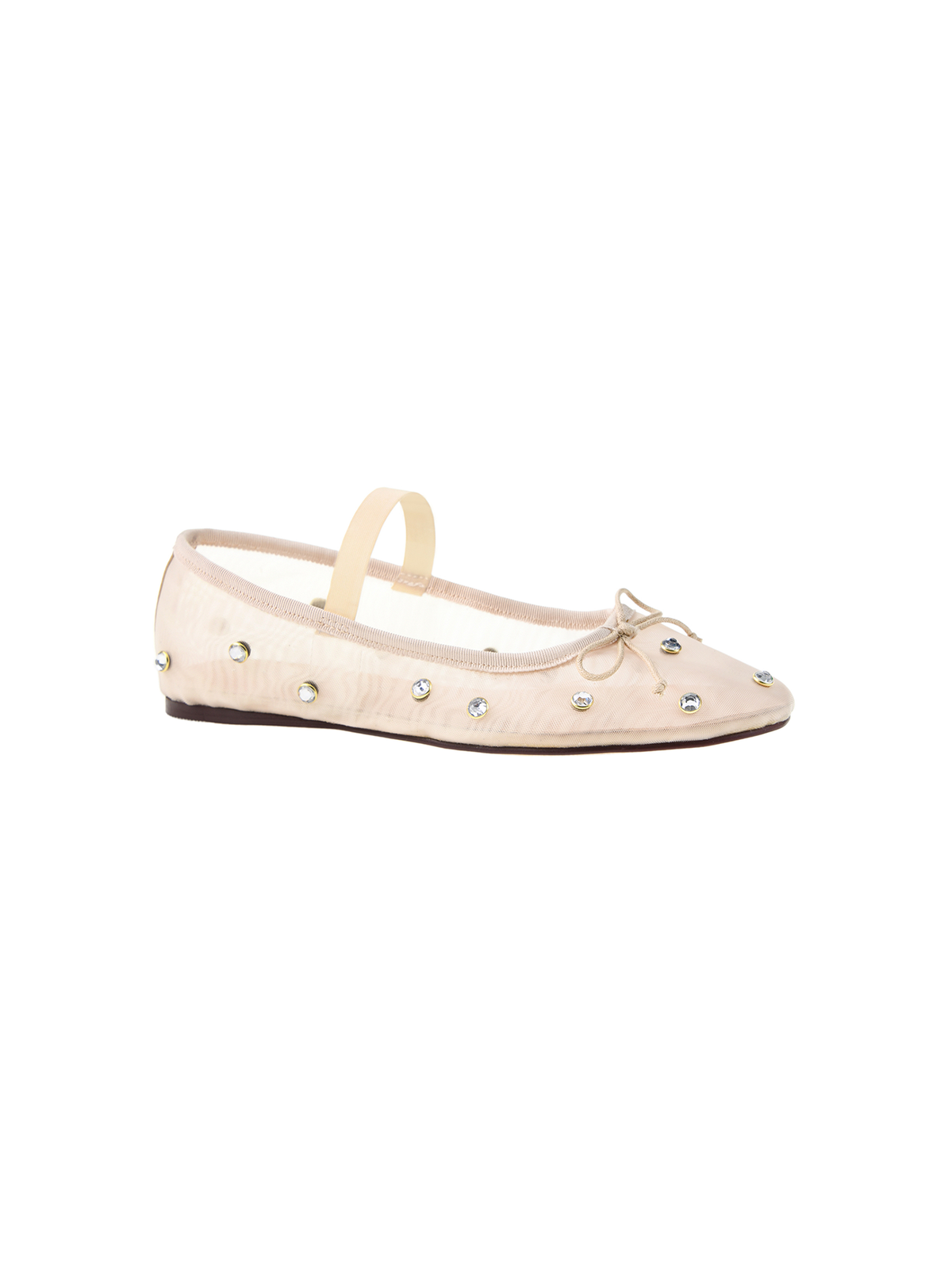 Chinese Laundry Adette Ivory Nude Stone Mesh Ballet Flats