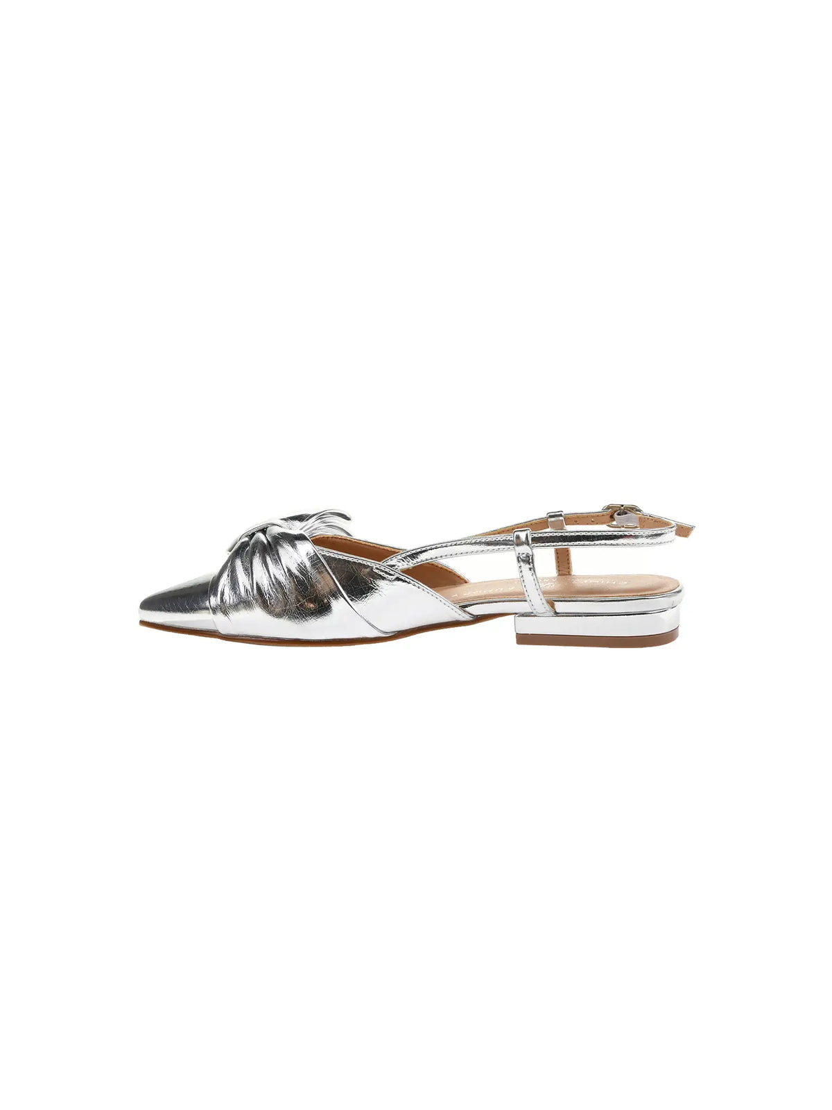 Chinese Laundry Harmony Silver Bow Slingback Flats