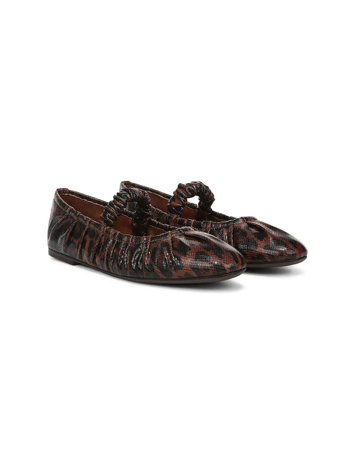 Circus NY by Sam Edelman Blythe Mary Jane Leather Flat Black Ginger Leopard