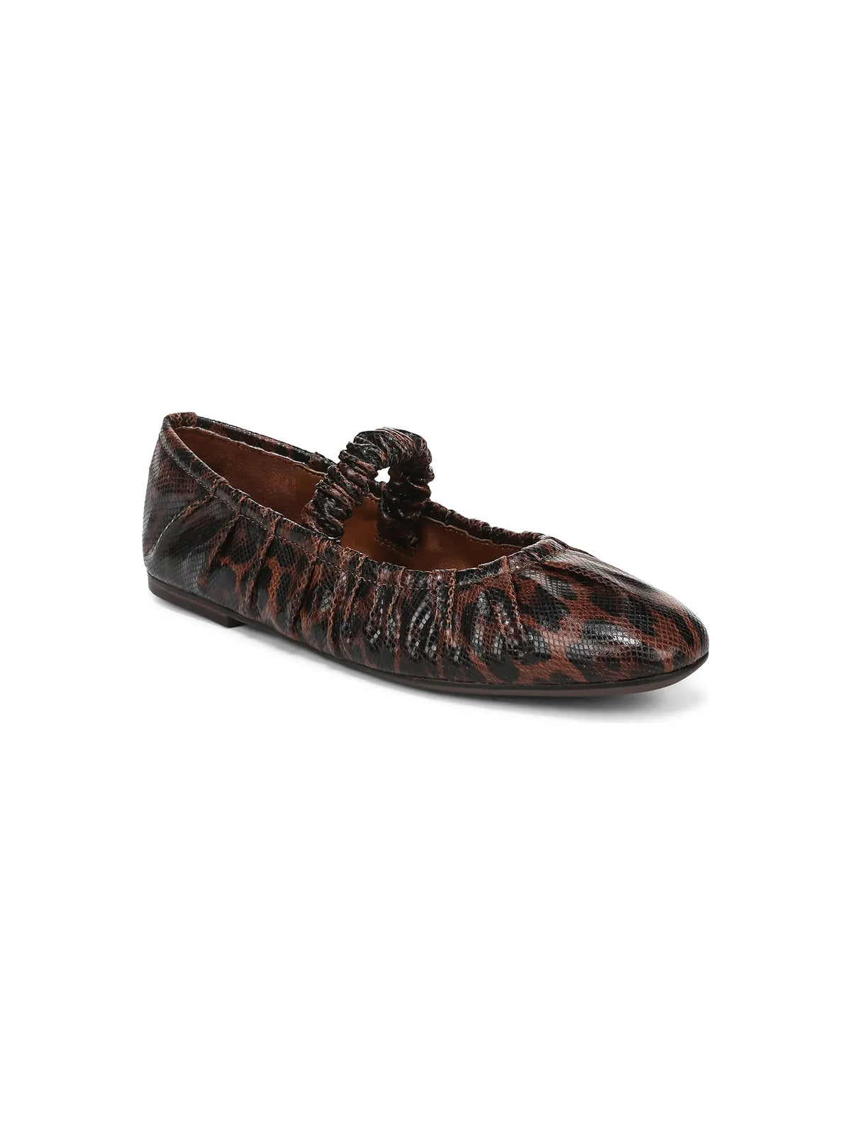 Circus NY by Sam Edelman Blythe Mary Jane Leather Flat Black Ginger Leopard
