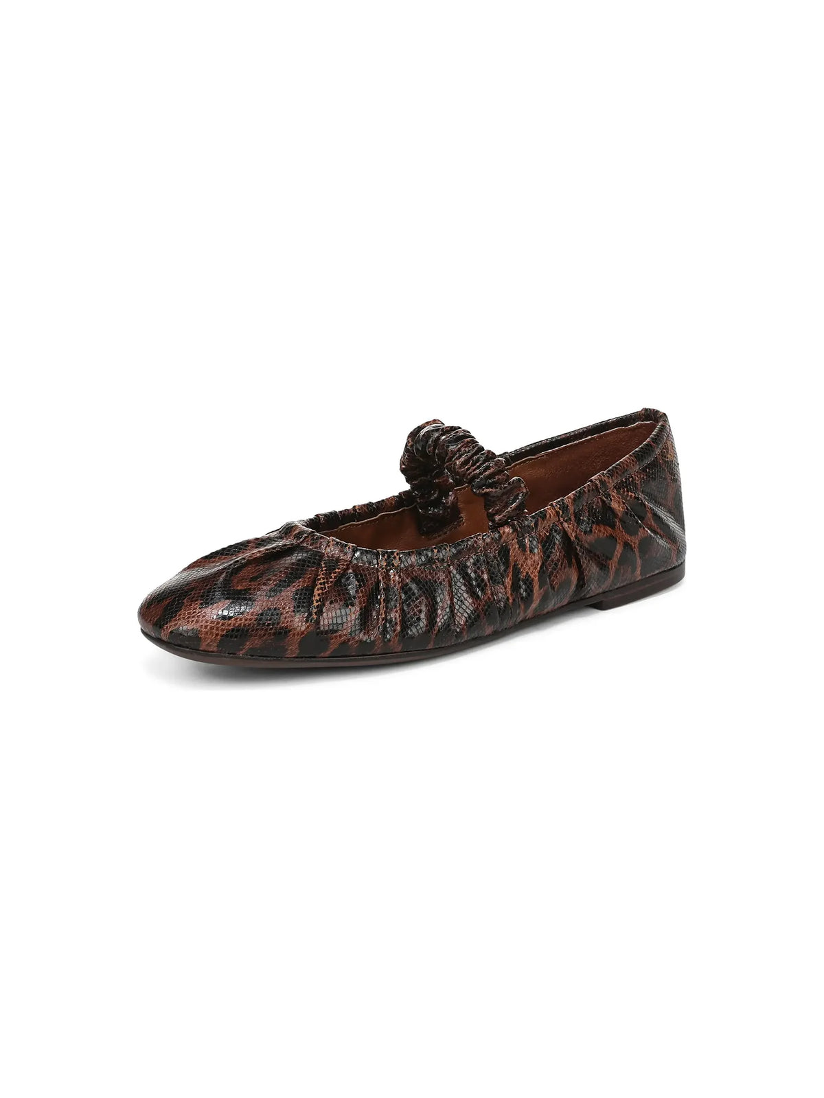 Circus NY by Sam Edelman Blythe Mary Jane Leather Flat Black Ginger Leopard