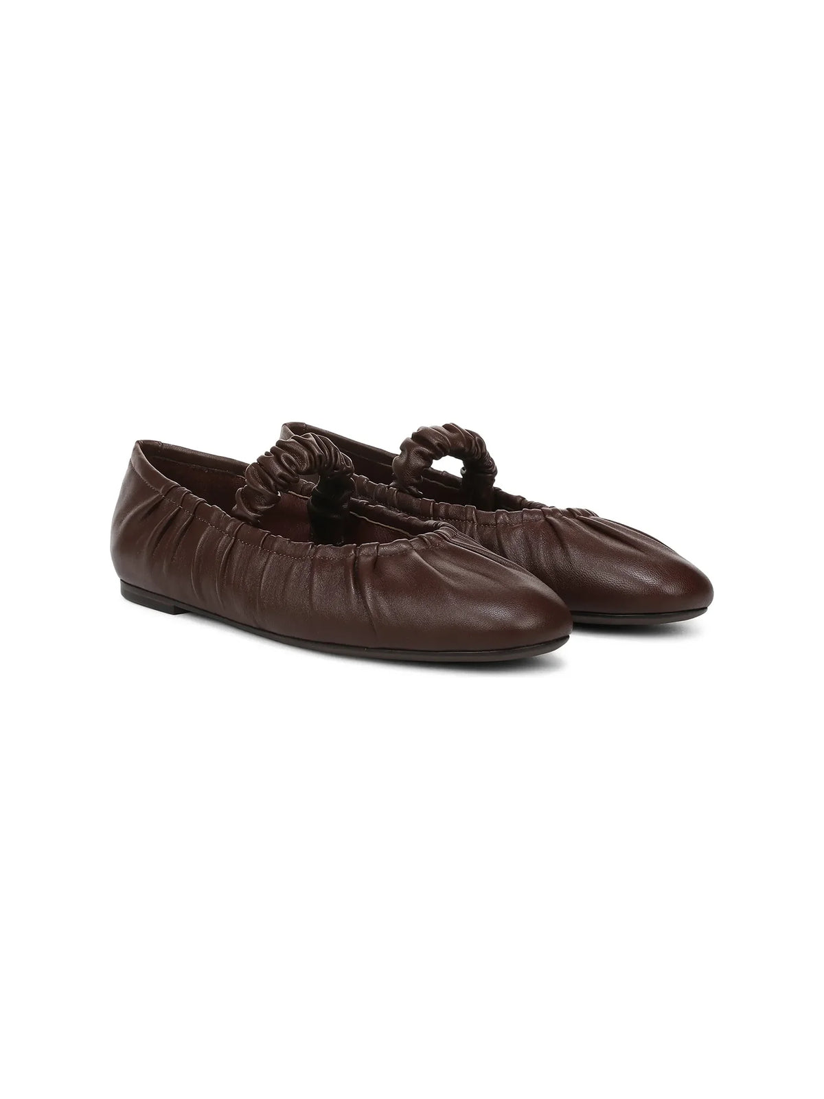 Circus NY by Sam Edelman Blythe Mary Jane Leather Flat Rich Pecan