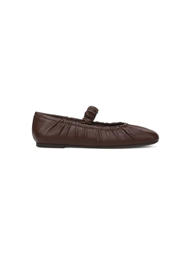 Circus NY by Sam Edelman Blythe Mary Jane Leather Flat Rich Pecan