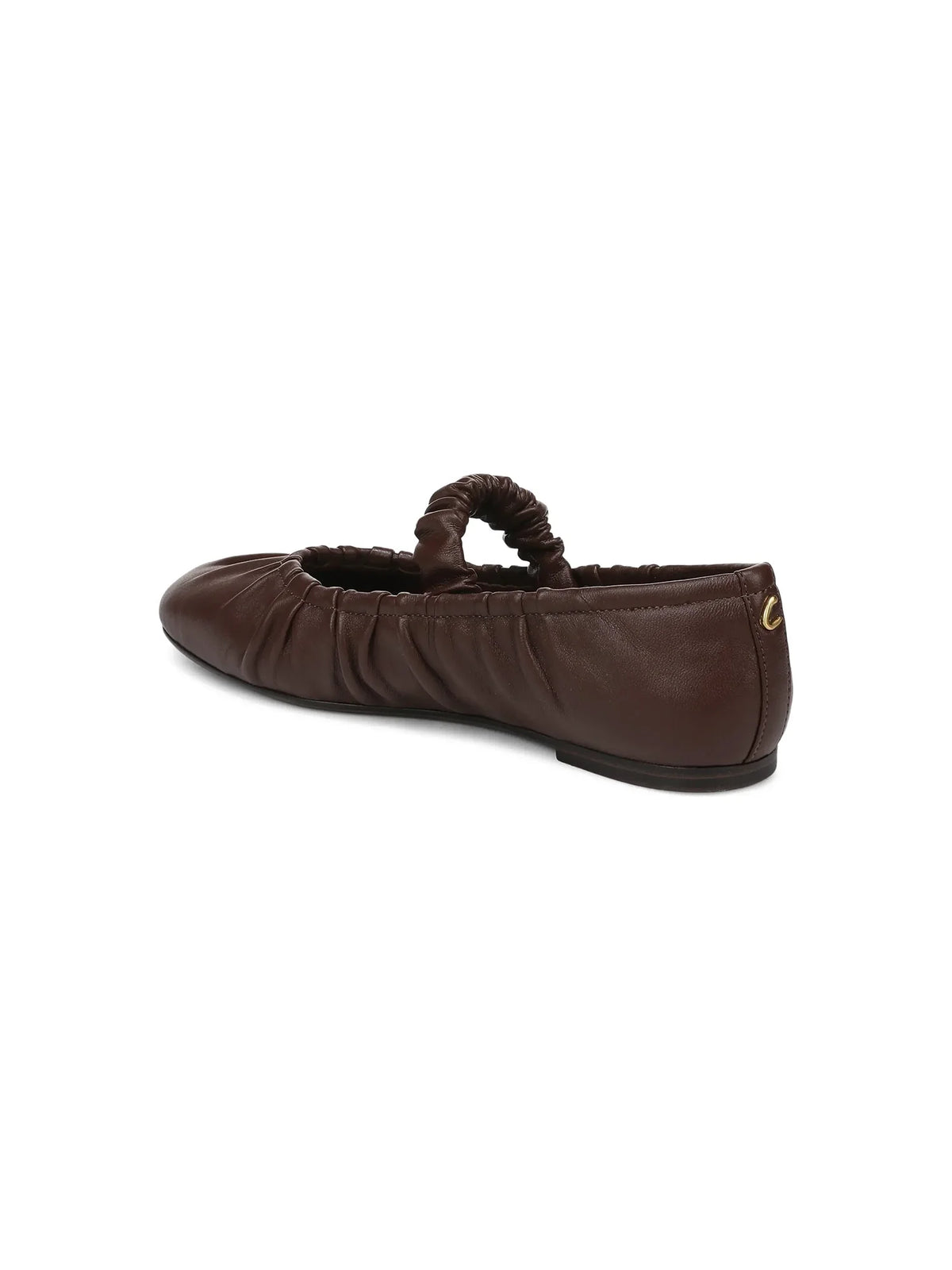 Circus NY by Sam Edelman Blythe Mary Jane Leather Flat Rich Pecan