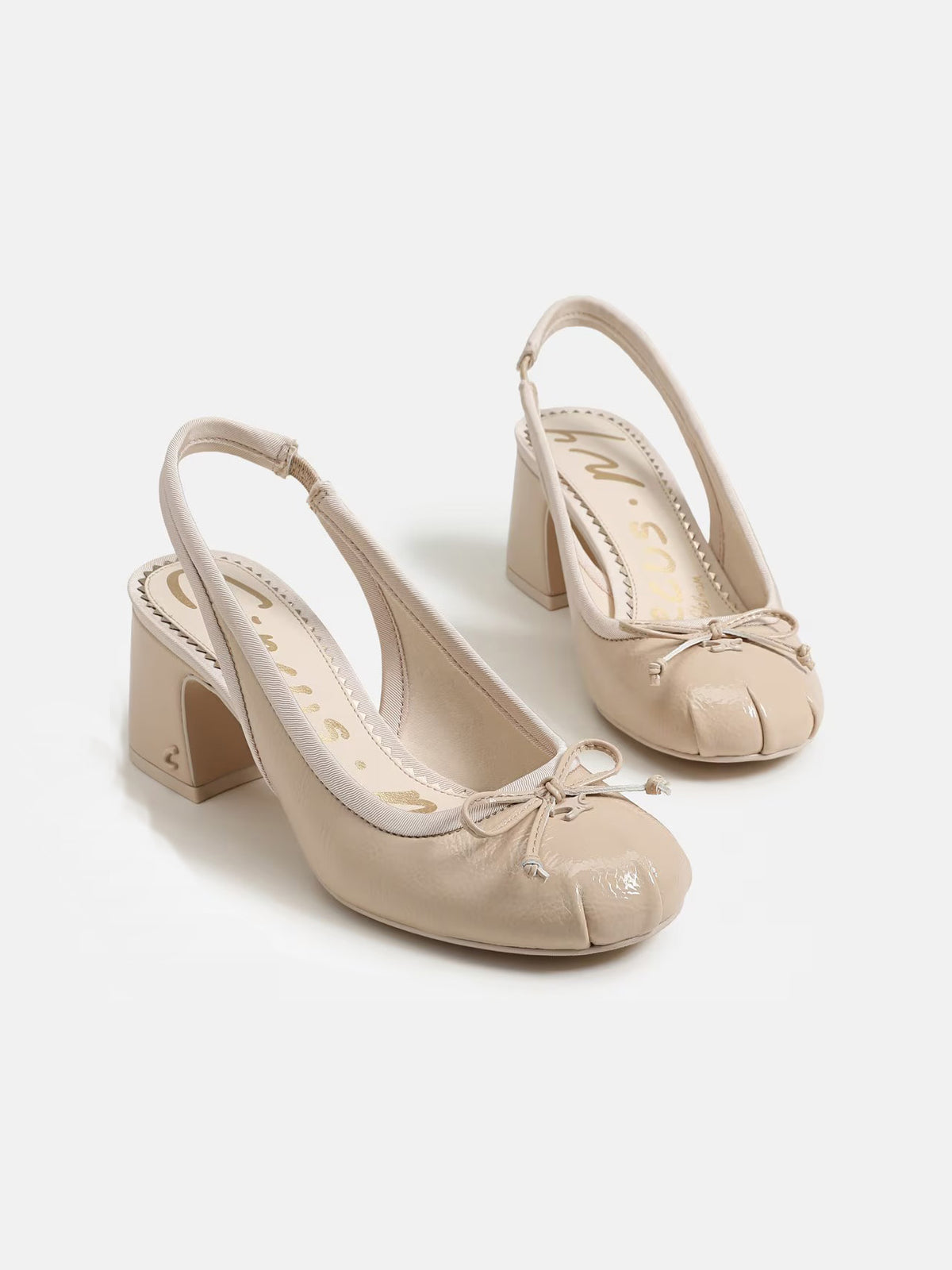 Circus NY by Sam Edelman Diane Slingback Ballet Heel Dark Vanilla Bean Patent Leather