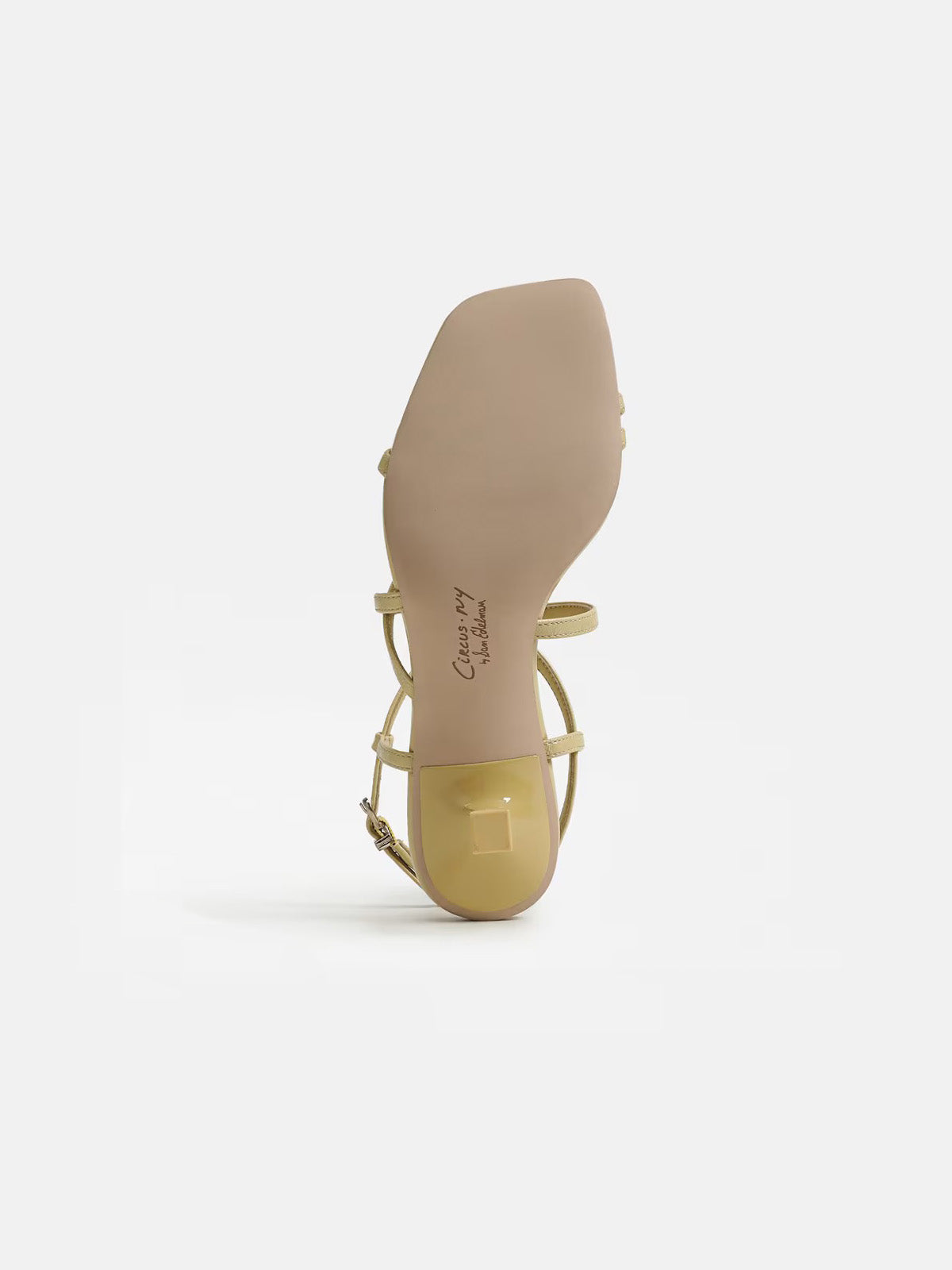 Circus by Sam Edelman Jasmine Kitten Heel Sandal Dusty Yellow Faux Leather