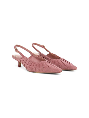 Circus NY by Sam Edelman Katia Slingback Kitten Heel Suede Berry Blush