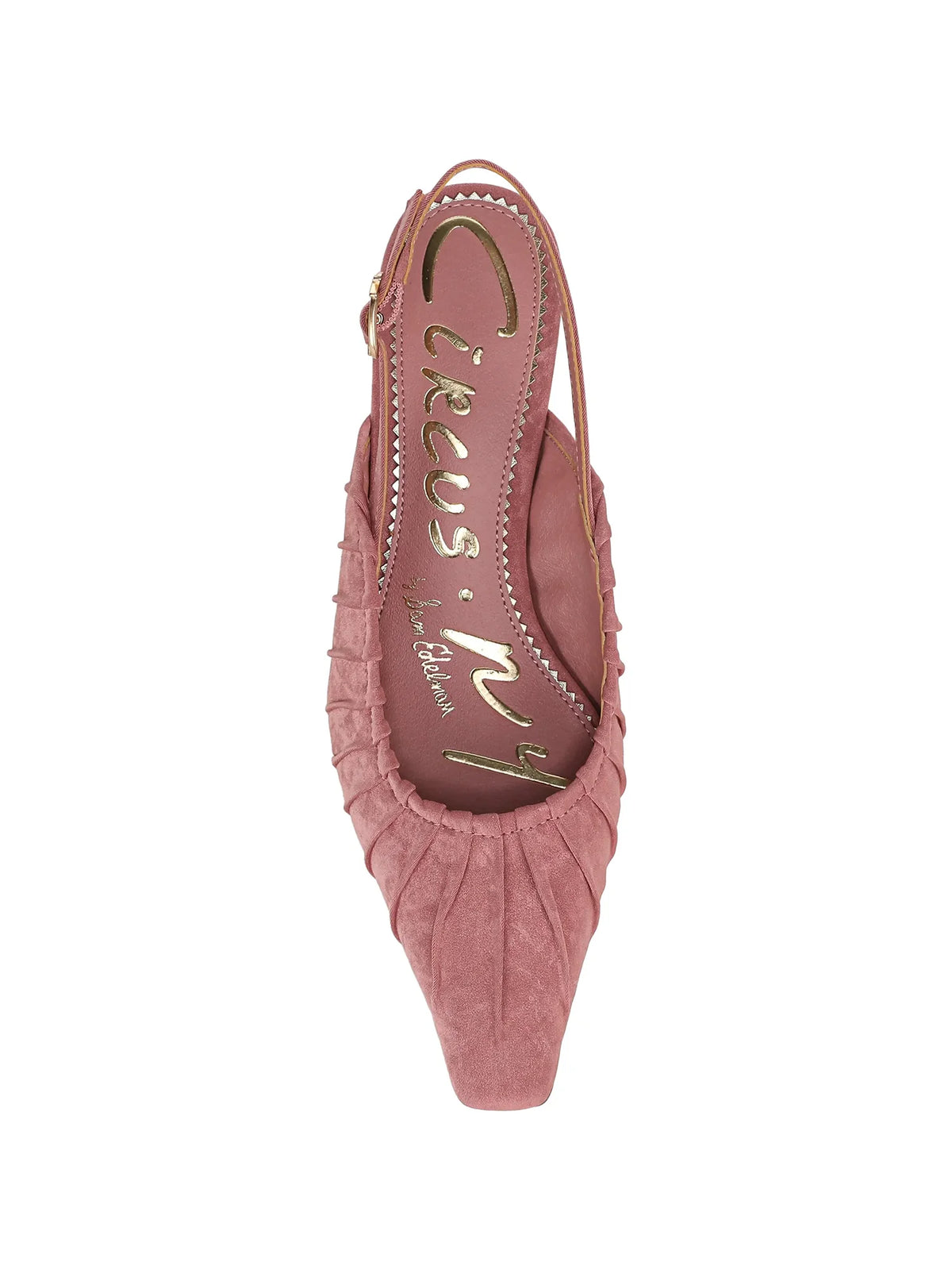 Circus NY by Sam Edelman Katia Slingback Kitten Heel Suede Berry Blush