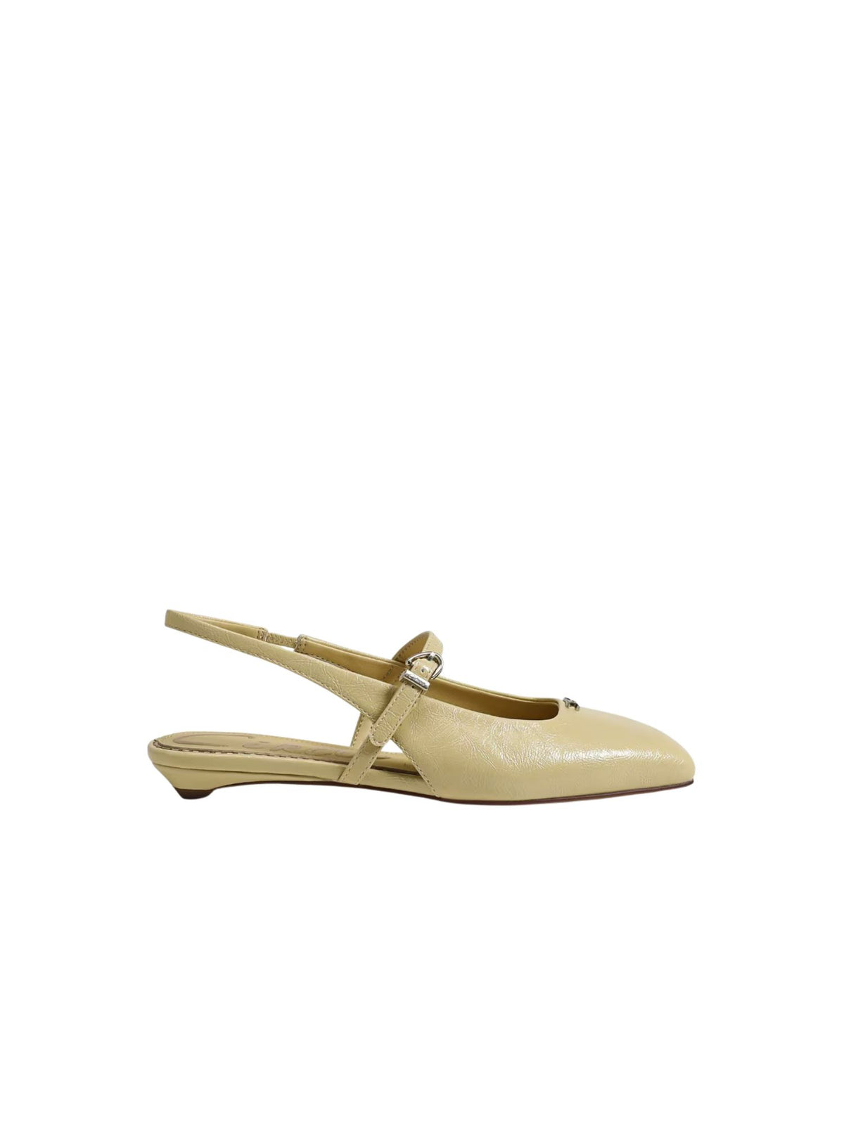 Circus NY by Sam Edelman Elara Slingback Flat dusty yellow faux leather 