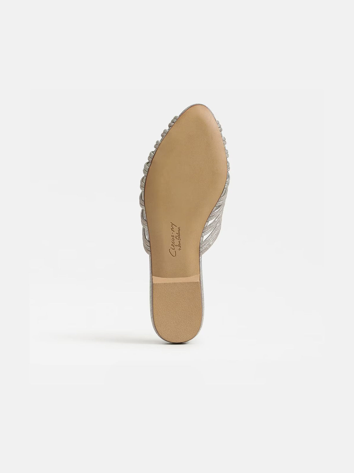 Circus NY by Sam Edelman Kathleen Mule Slide Sandal Champagne Silver Metallic