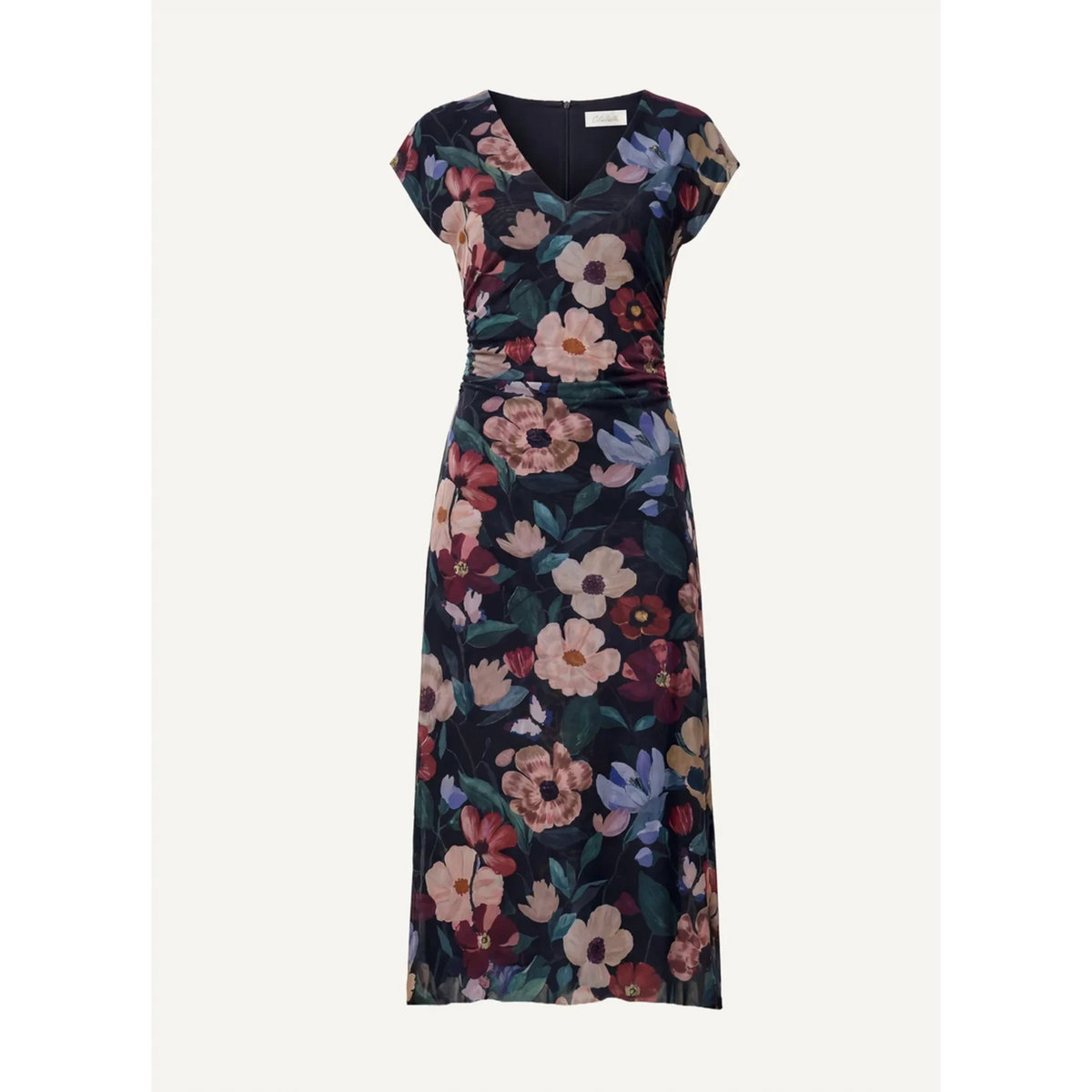 Cleobella Deirdre Midi Dress  Black Andalusia