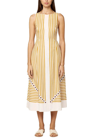 Cleobella Rhiannon Ankle Dress in lusso stripe