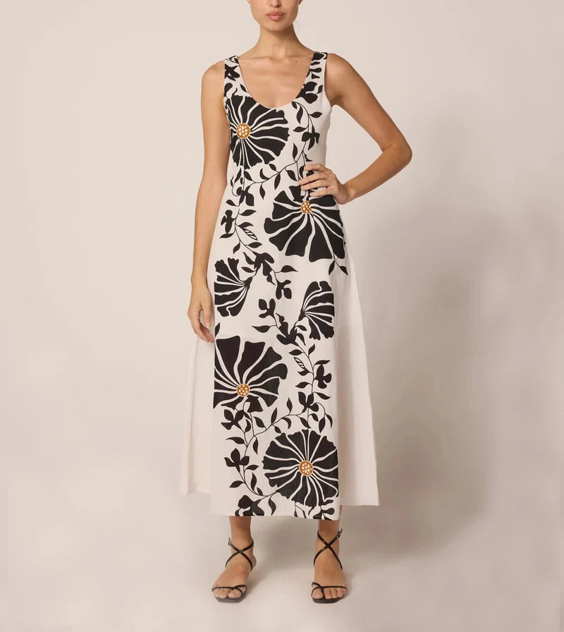 Cleobella Rosalinda Ankle Dress in atropa 
