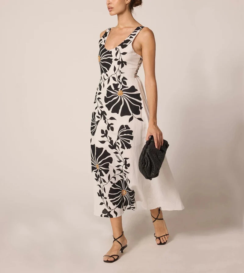 Cleobella Rosalinda Ankle Dress in atropa 