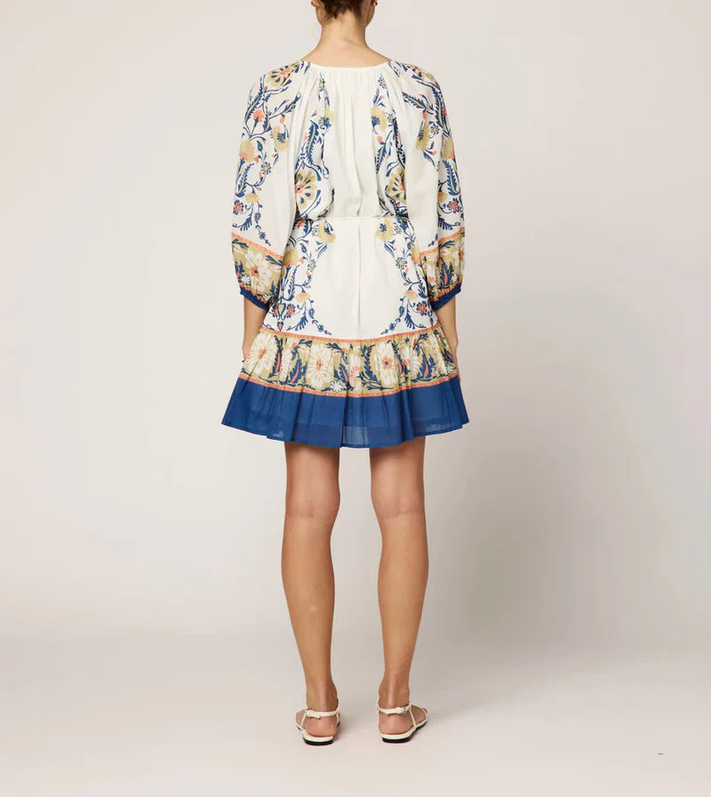 Cleobella Thora Mini Dress in monaco print 