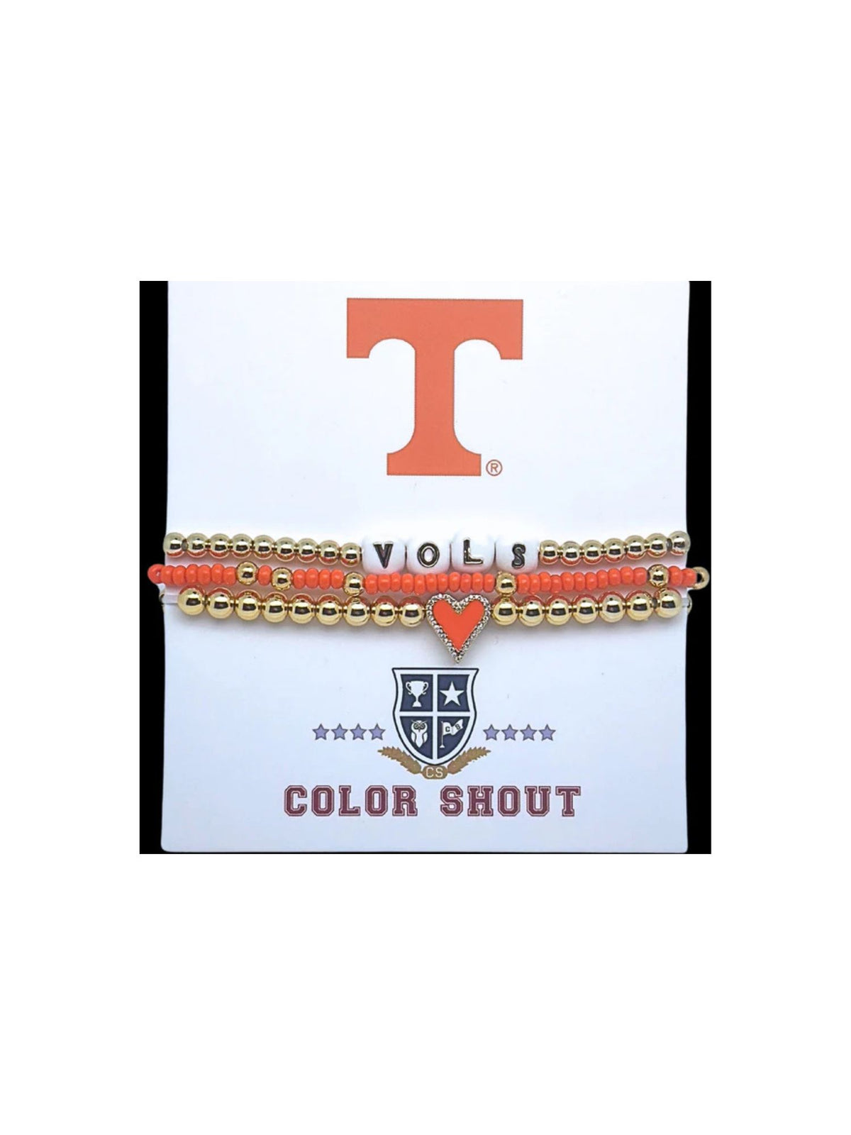 TN Vols Love Stack Bracelets