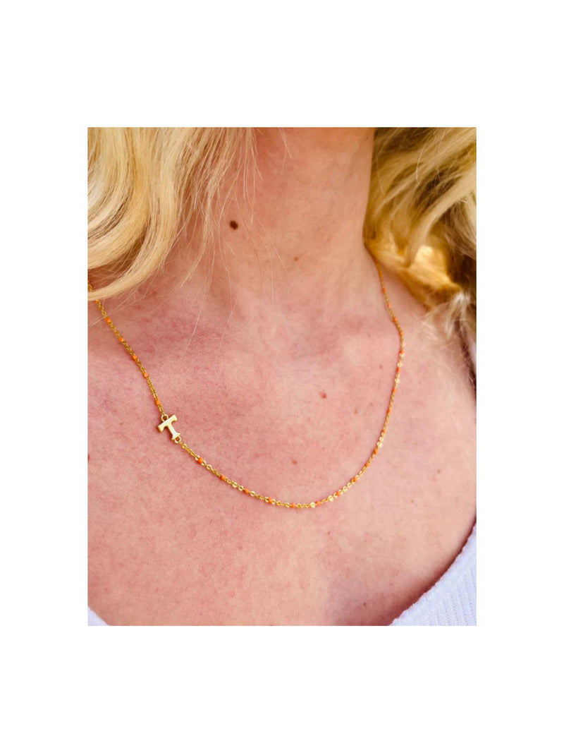 color shout TN Vols Side Set Logo Necklace