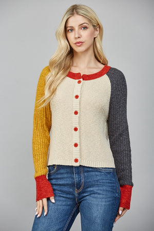 Colorblock Cardigan