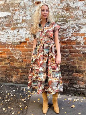 Cottage Garden Midi Dress