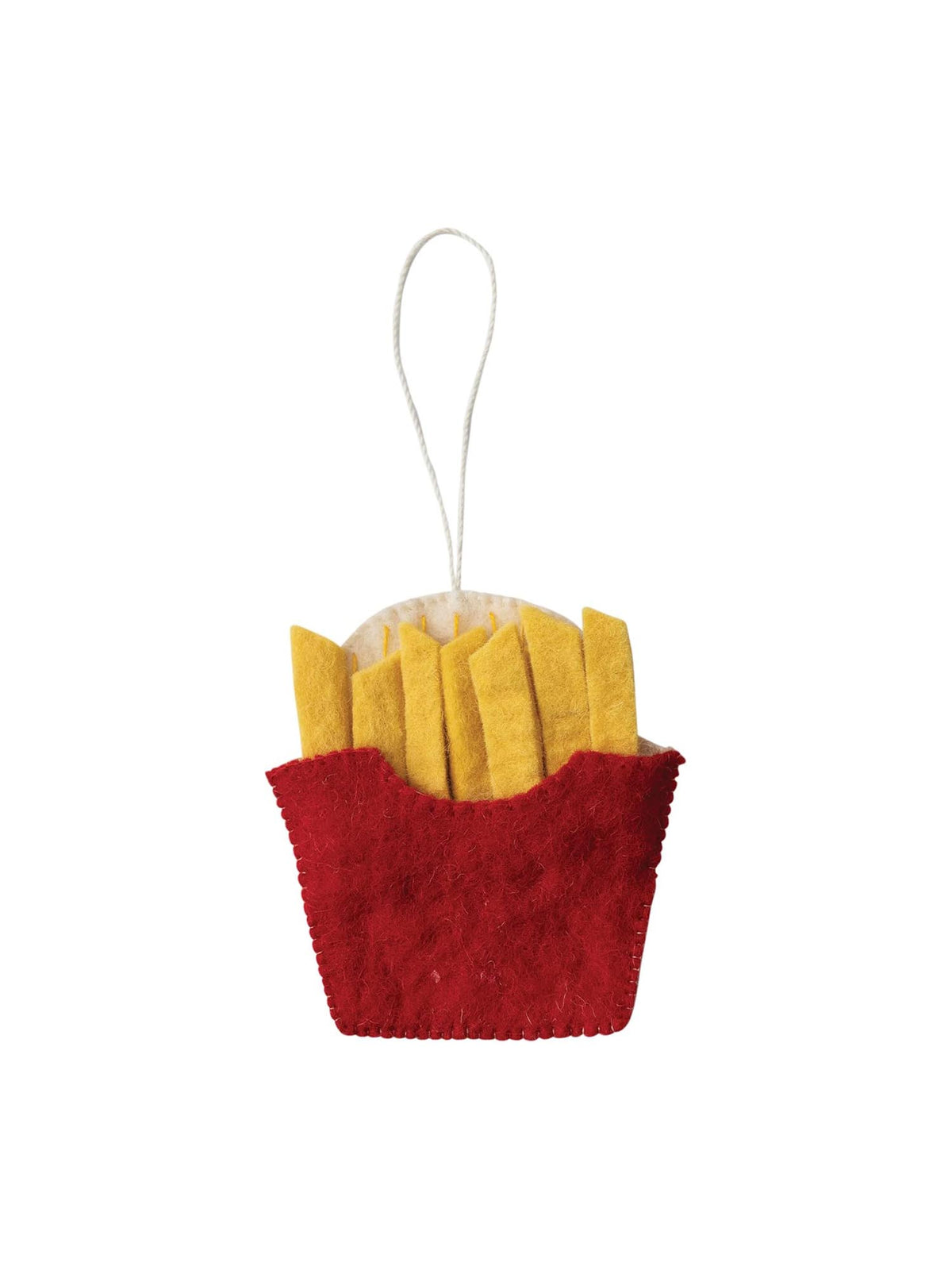 creative coop felt french fries ornament