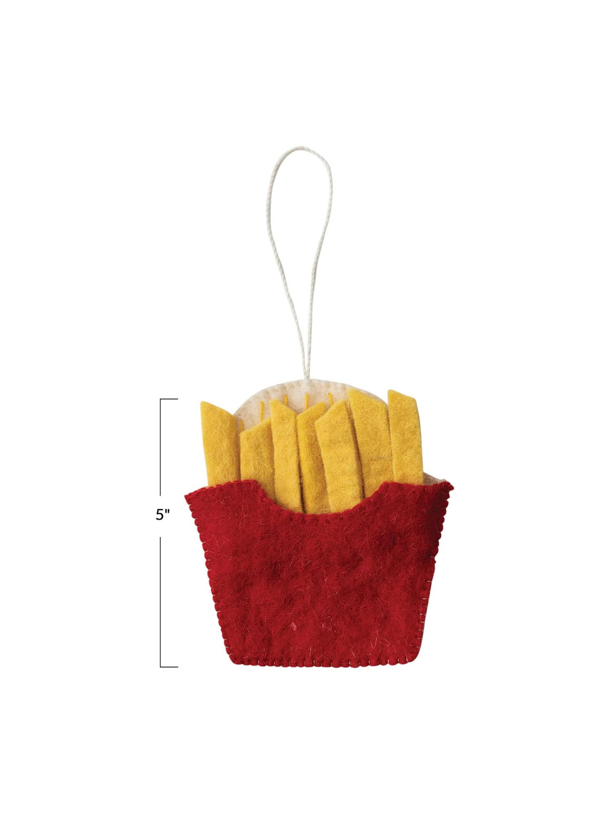 creative coop felt french fries ornament