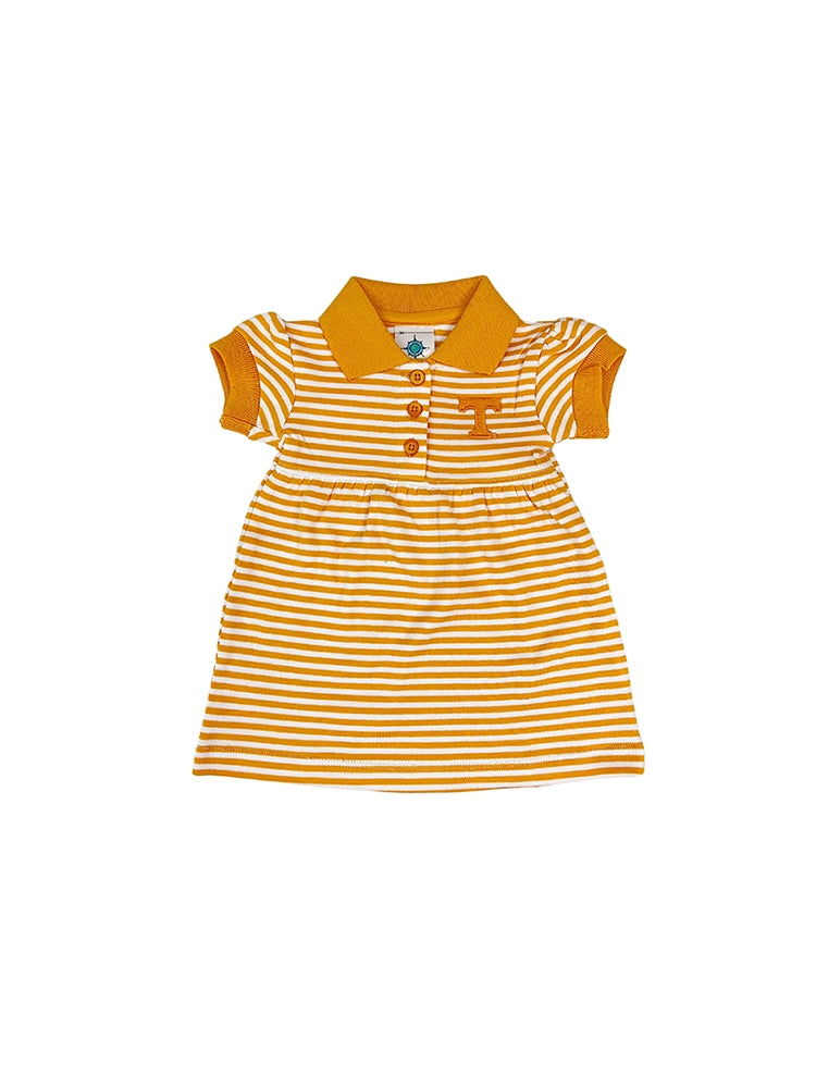University of Tennessee Baby & Toddler Girls Orange & White Striped Dress & Bloomers TN Vols Gameday