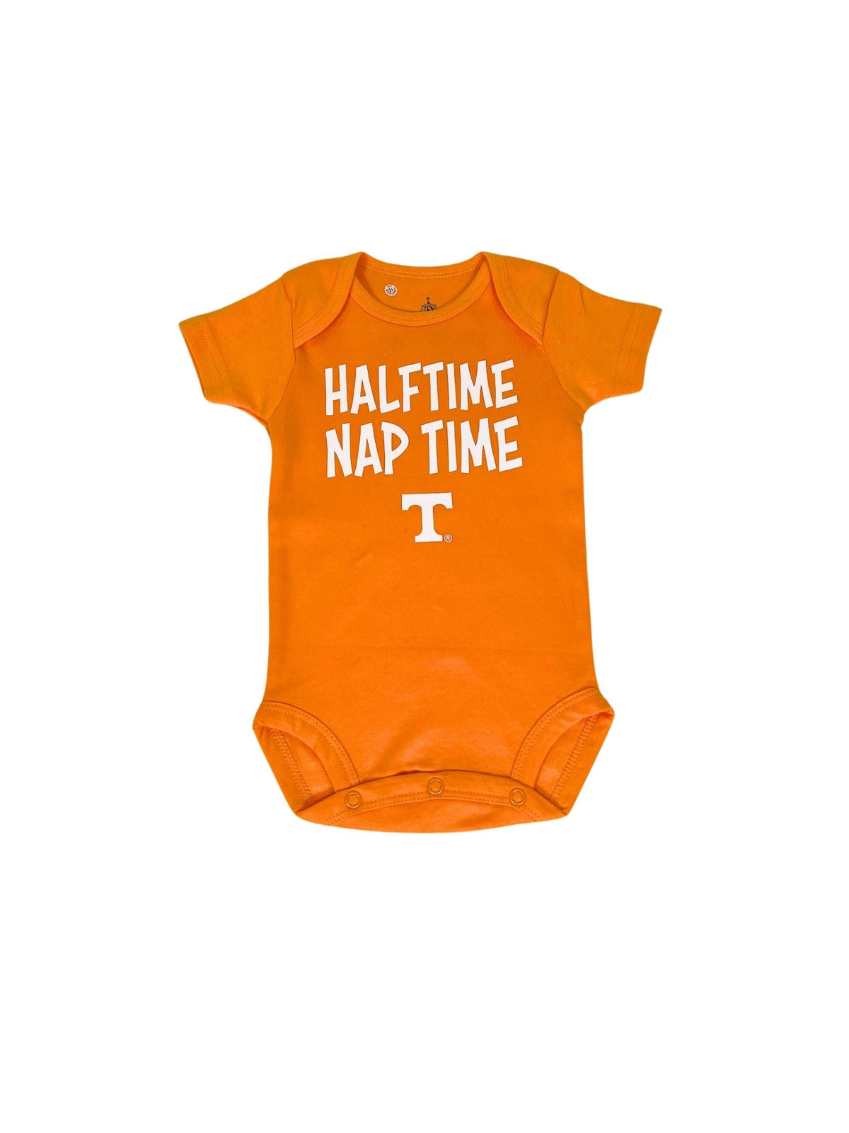 University of Tennessee Solid Orange Graphic Bodysuit for Tennessee Volunteers Game Day Halftime Nap Time