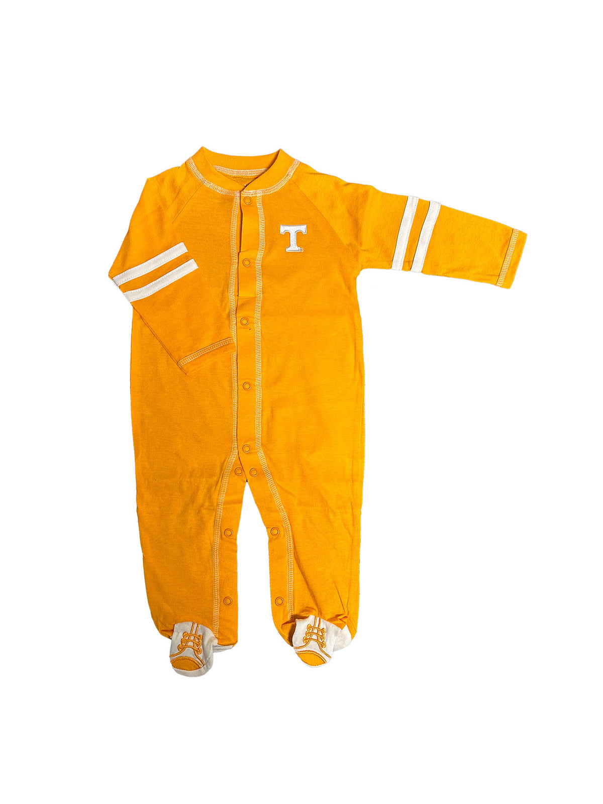 University of Tennessee Newborn & Baby Orange Sport Shoe Romper Embroidered Power T Logo