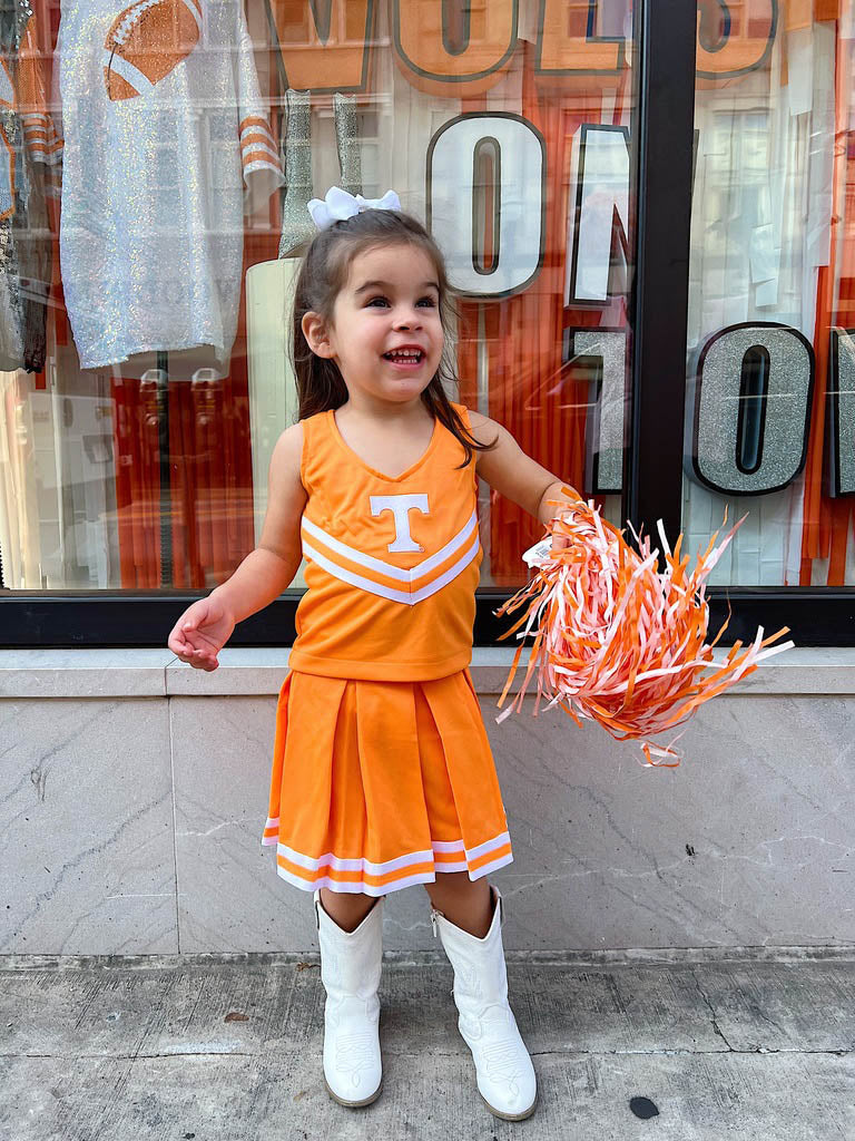 University of Tennessee Toddler Cheerleader 3-Piece Set for Tennessee Volunteers Game Day