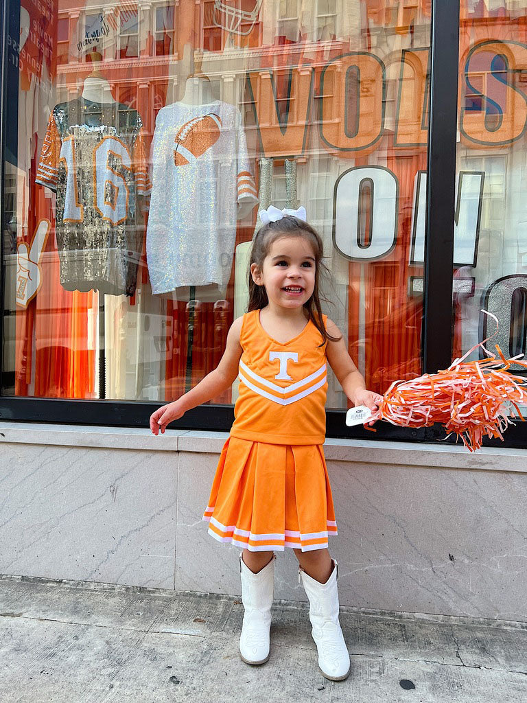 University of Tennessee Toddler Cheerleader 3-Piece Set for Tennessee Volunteers Game Day