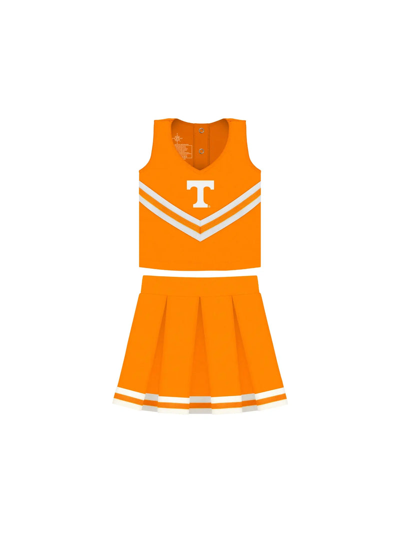 University of Tennessee Toddler Cheerleader 3-Piece Set for Tennessee Volunteers Game Day