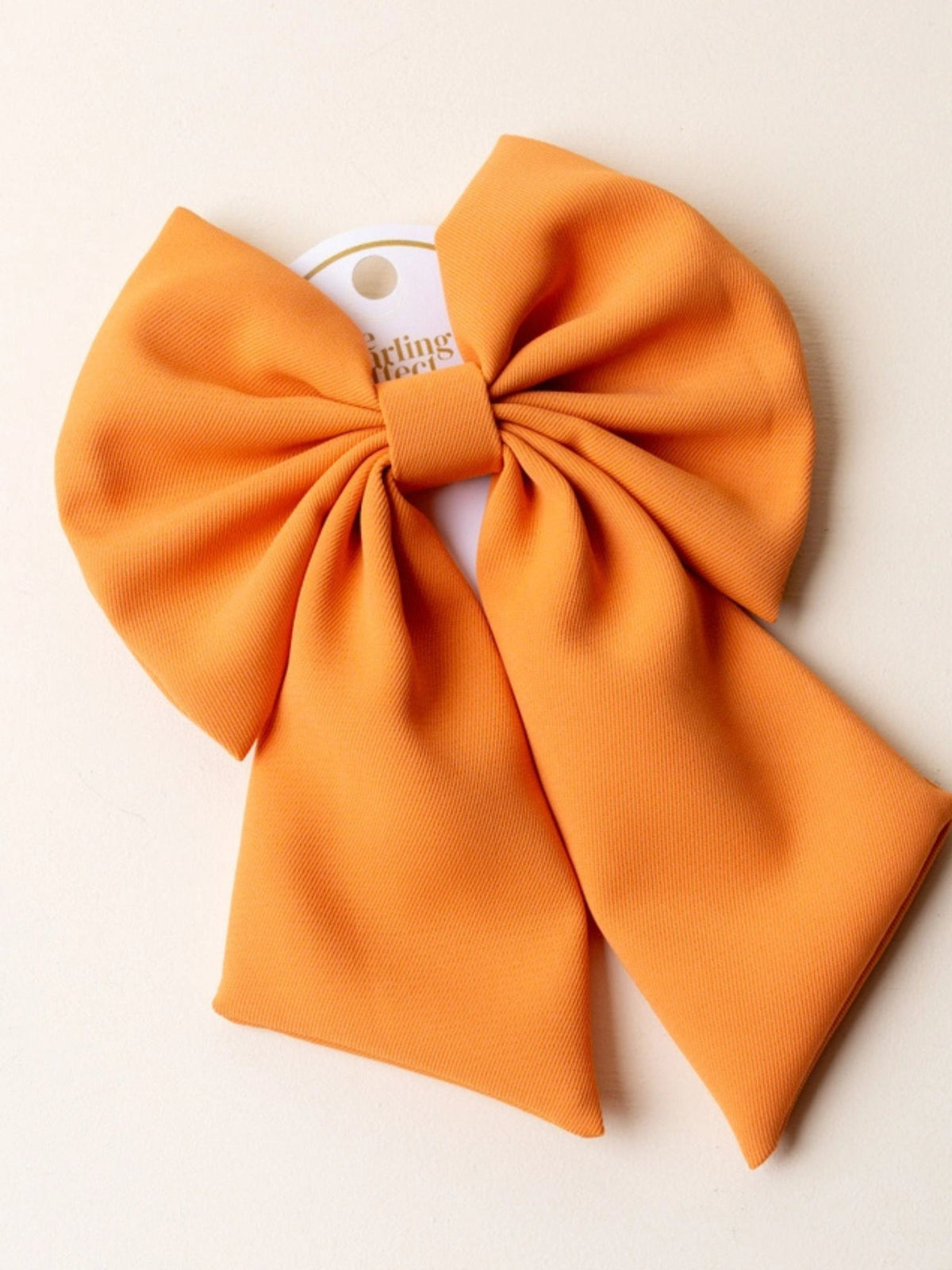 Orange Classic Hair Bow