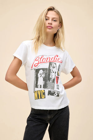 Daydreamer Blondie Valentine Collage Tee in vintage white-front