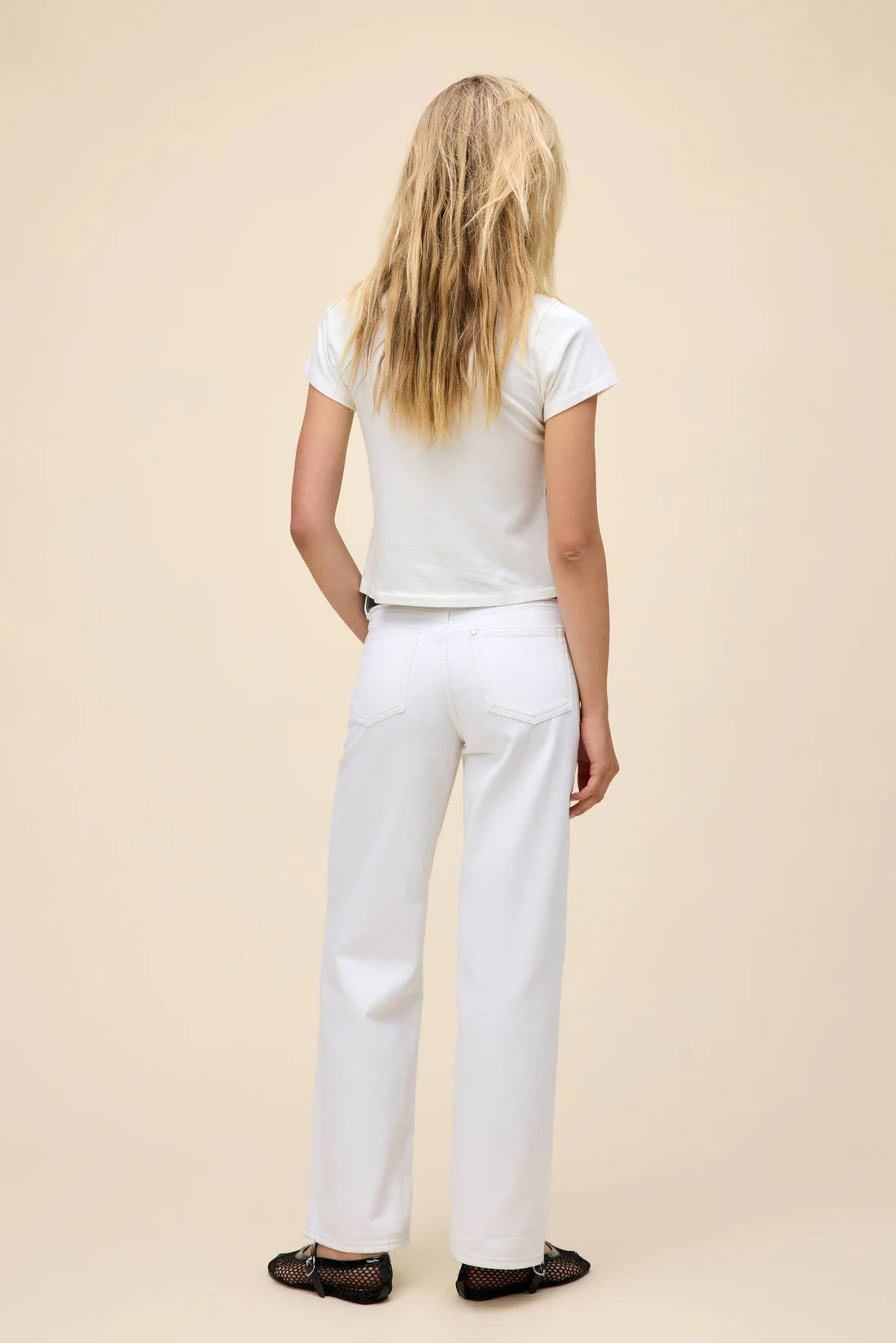 Daydreamer John Lennon NYC Vintage Tee in vintage white-back