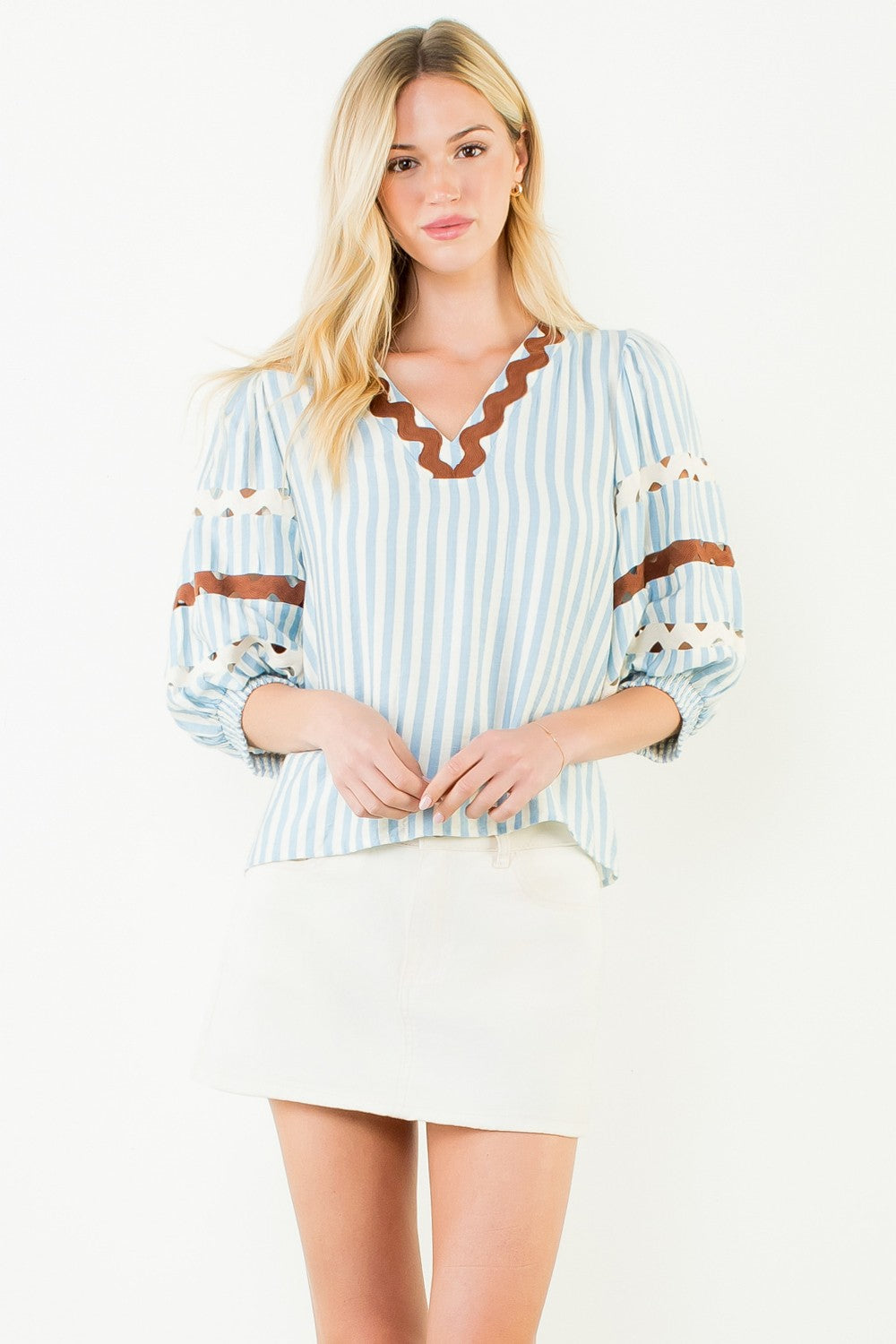 Spring Charm V-Neck Top
