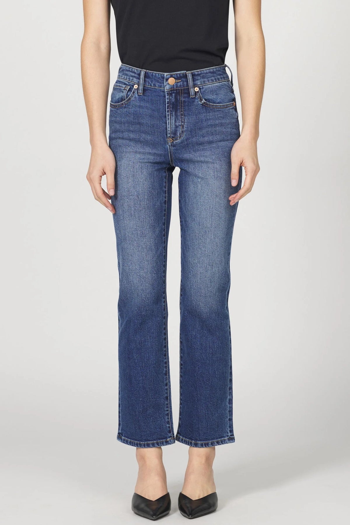 Dear John Denim Anika Straight Leg Jean in midtown 