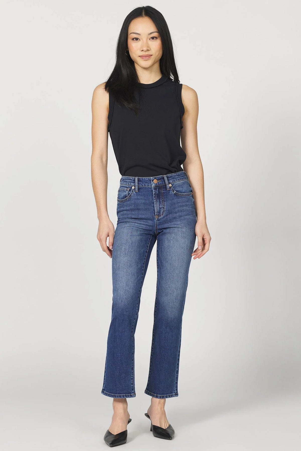 Dear John Denim Anika Straight Leg Jean in midtown 