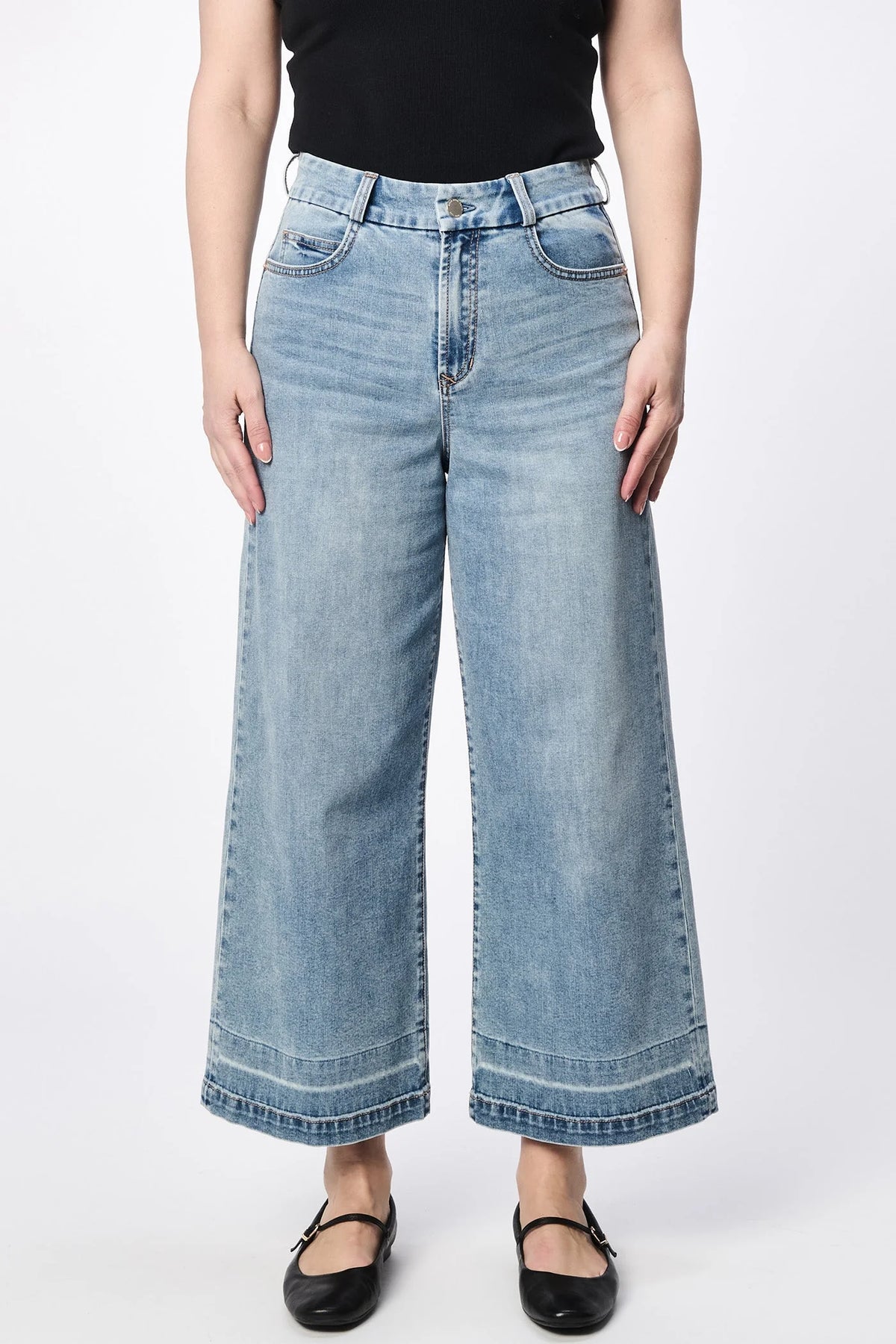 Dear John Denim Audrey Wide Leg Jean  in hillcress