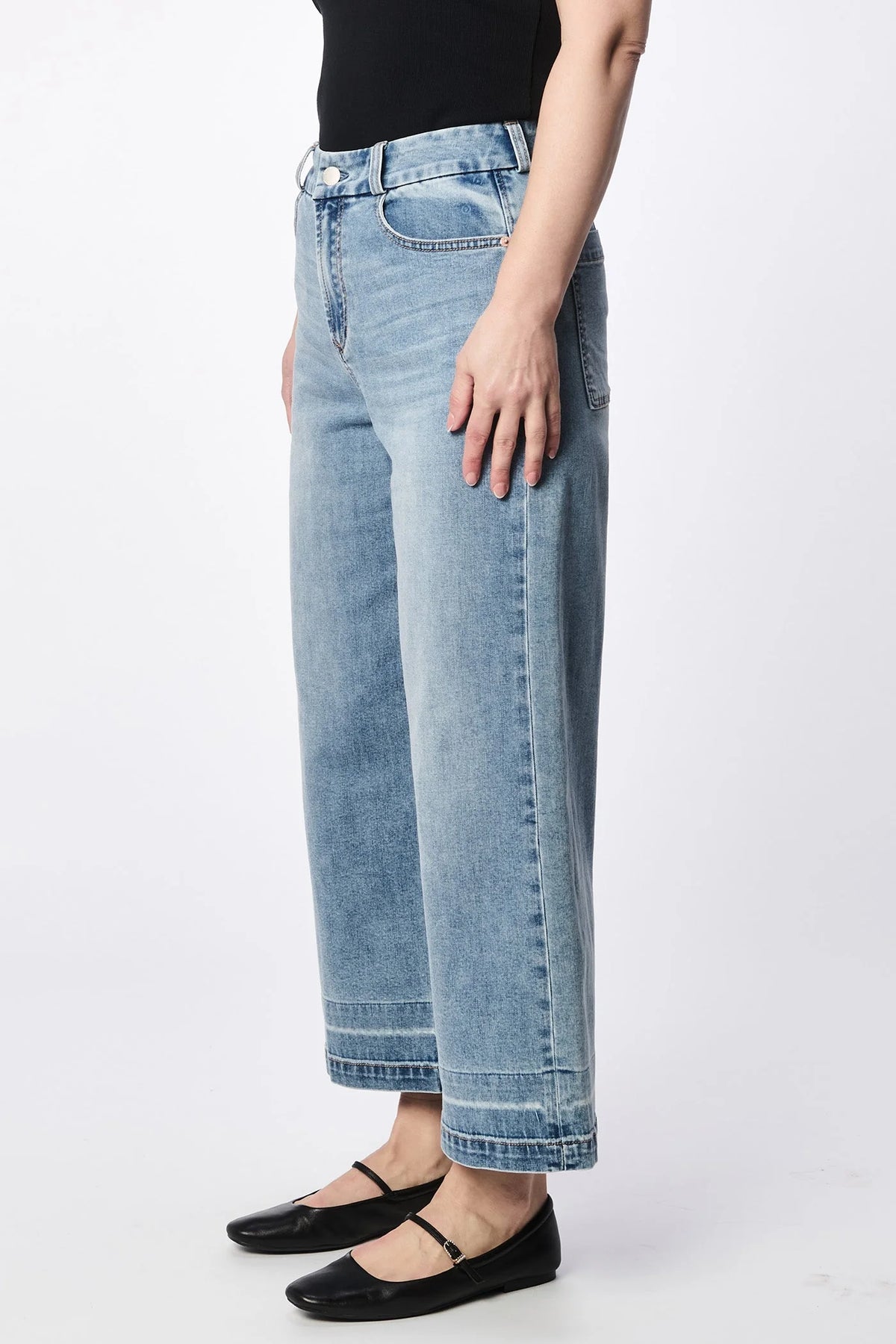 Dear John Denim Audrey Wide Leg Jean  in hillcress