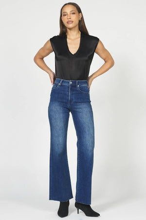 Dear John Denim Fiona Cut Hem Wide Leg Jeans  marsha 